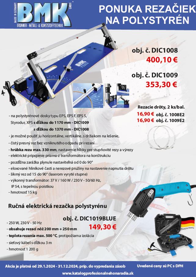 <strong>BMK</strong><br>REZAČKY NA POLYSTYRÉN